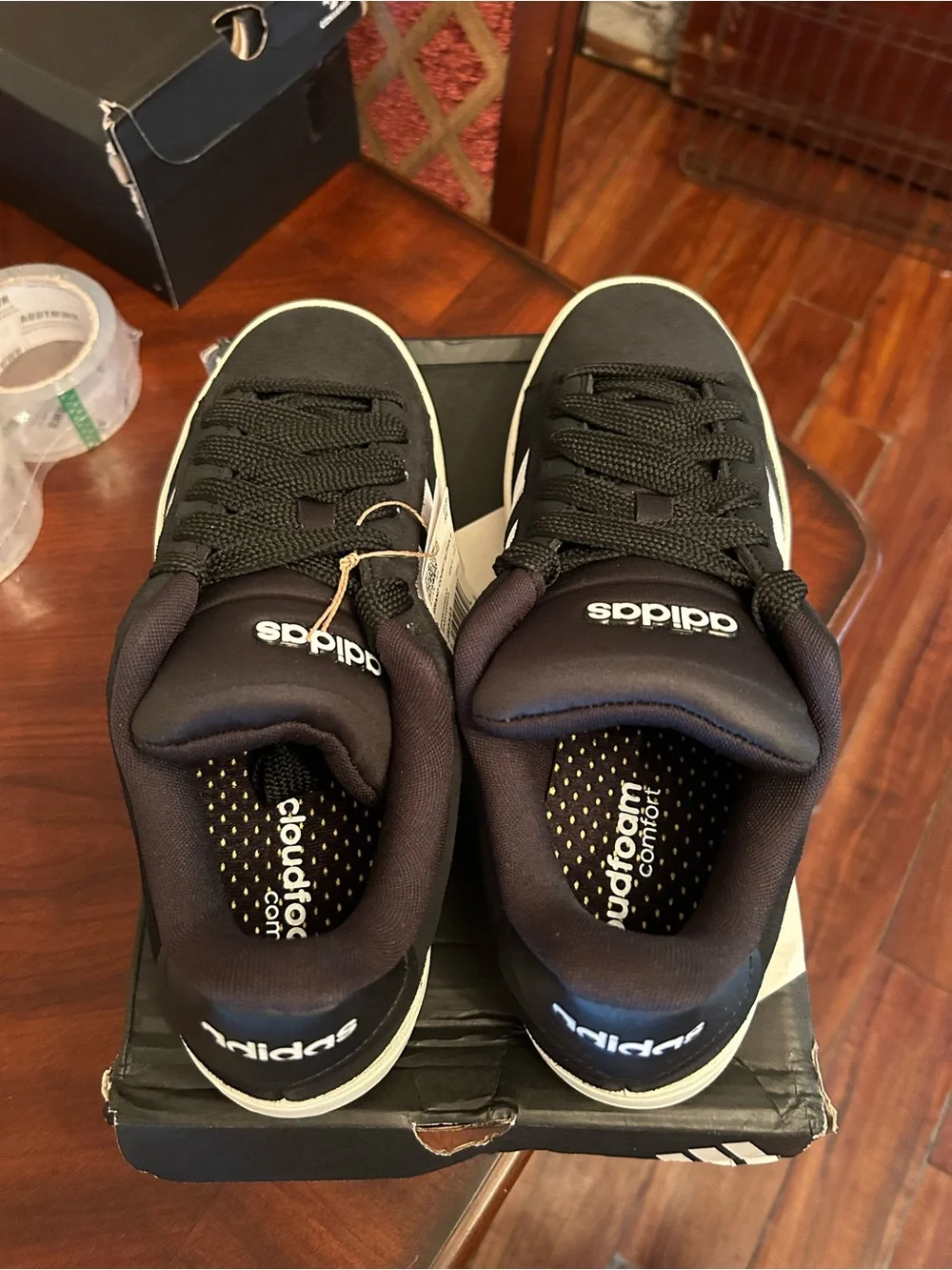 adidas Grand Court Alpha Men’s Sneakers - Black with White Midsole